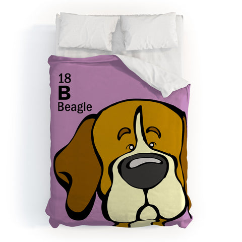 Angry Squirrel Studio Beagle 18 Duvet Cover