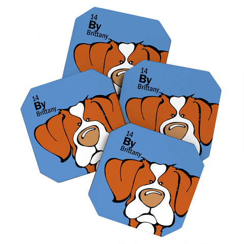 Angry Squirrel Studio Brittany 14 Coaster Set