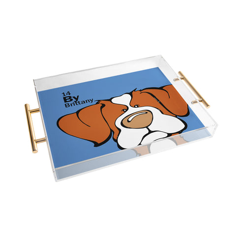 Angry Squirrel Studio Brittany 14 Acrylic Tray