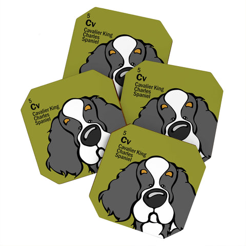 Angry Squirrel Studio Cavalier 5 Coaster Set