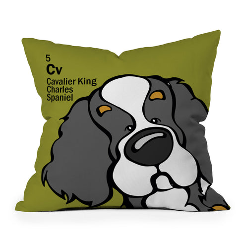 Angry Squirrel Studio Cavalier 5 Outdoor Throw Pillow