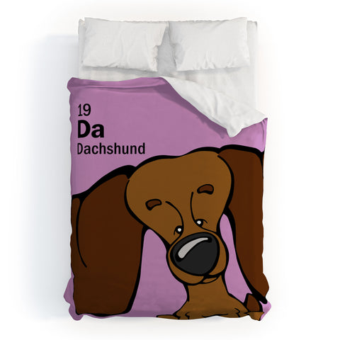 Angry Squirrel Studio Dachshund 19 Duvet Cover