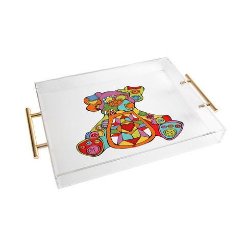 Angry Squirrel Studio DOG Buttonnose Buddies Acrylic Tray