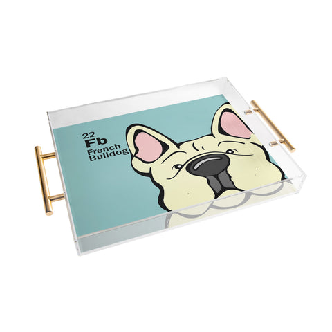 Angry Squirrel Studio French Bulldog 22 Acrylic Tray