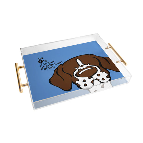 Angry Squirrel Studio German Shorthaired Pointer 24 Acrylic Tray