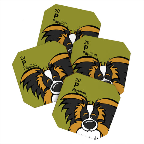 Angry Squirrel Studio Papillon 20 Coaster Set