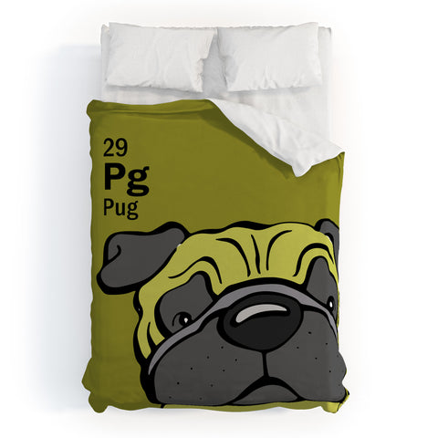 Angry Squirrel Studio Pug 29 Duvet Cover
