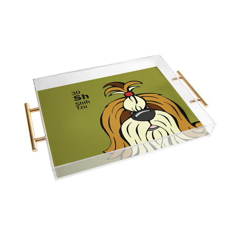 Angry Squirrel Studio Shih Tzu 30 Acrylic Tray