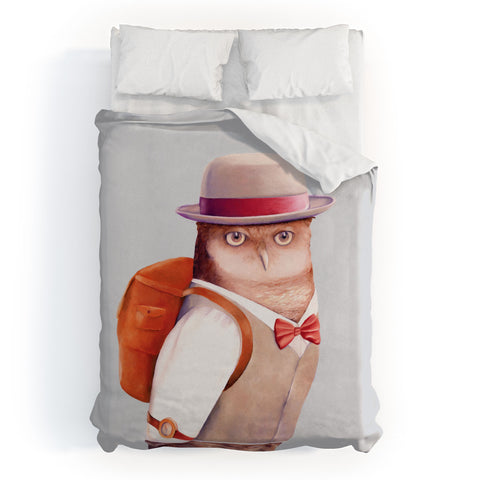 Animal Crew Travel Owl Duvet Cover
