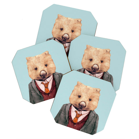 Animal Crew Wombat Coaster Set