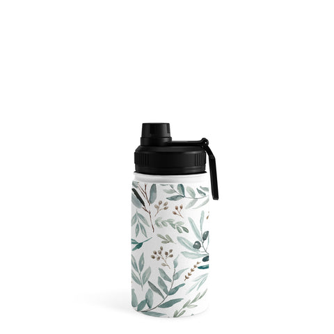 Anis Illustration Botanical Eucalyptus Leaves Water Bottle