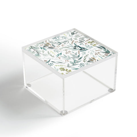 Anis Illustration Botanical Eucalyptus Leaves Acrylic Box