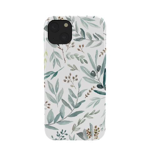 Anis Illustration Botanical Eucalyptus Leaves Phone Case