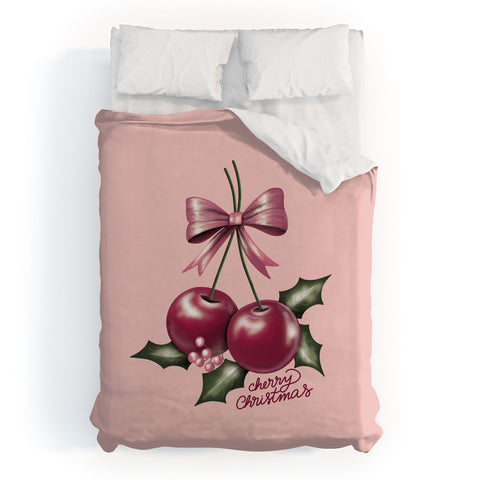 Anis Illustration Cherry Christmas Duvet Cover