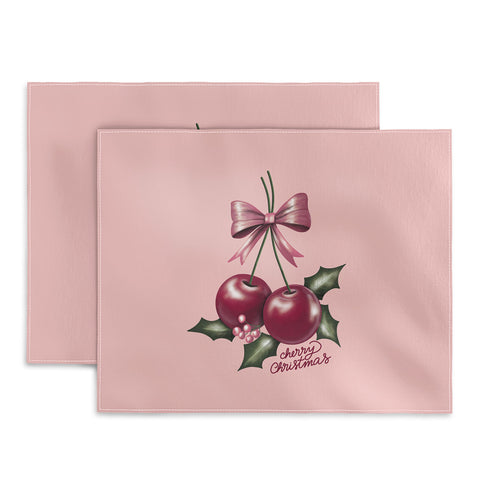 Anis Illustration Cherry Christmas Placemat