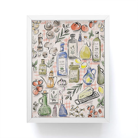 Anis Illustration Cucina Italiana Food Recipe Framed Mini Art Print
