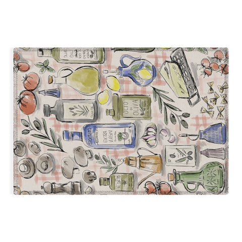 Anis Illustration Cucina Italiana Food Recipe Outdoor Rug