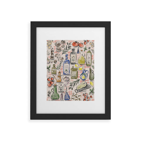 Anis Illustration Cucina Italiana Food Recipe Framed Art Print