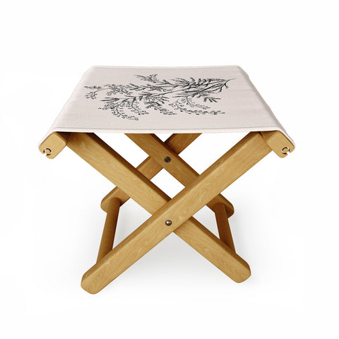Anis Illustration Minimal Acacia Branch Folding Stool