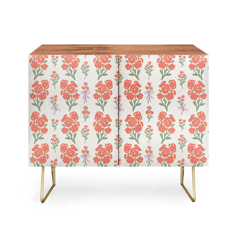 Anis Illustration Preppy Grandmillennial Cute Re Credenza