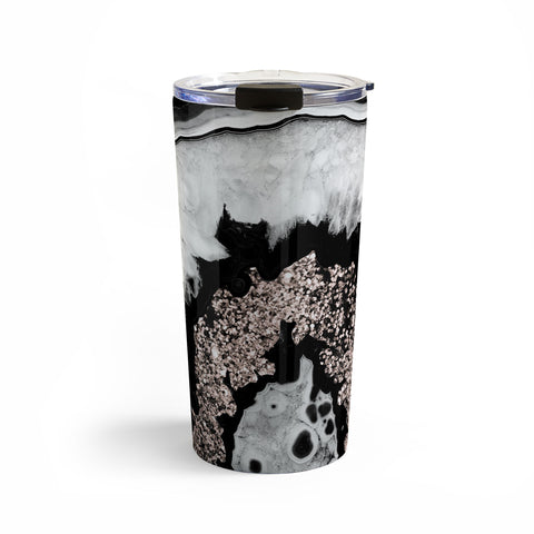 Anita's & Bella's Artwork Agate Rose Gold Glitter 1 Travel Mug