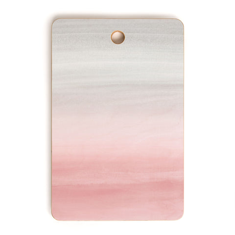 Anita's & Bella's Artwork Blush Gray Watercolor 1 Cutting Board Rectangle