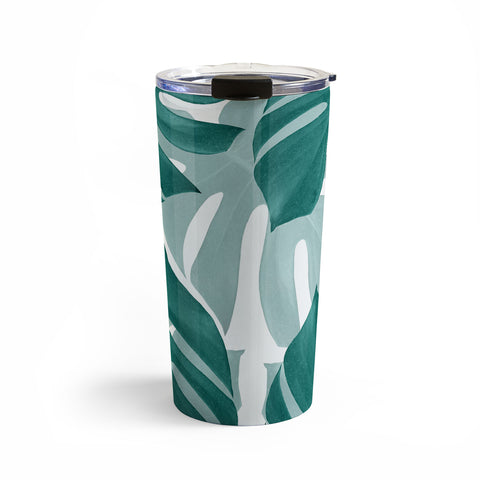 Anita's & Bella's Artwork Monstera Leaves Vibes 1 Travel Mug