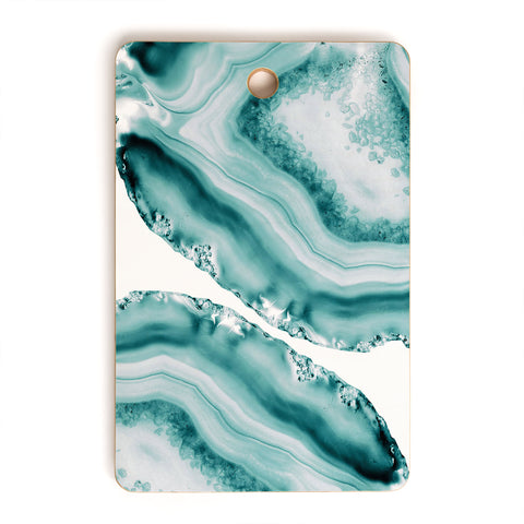 Anita's & Bella's Artwork Soft Turquoise Agate 1 Cutting Board Rectangle