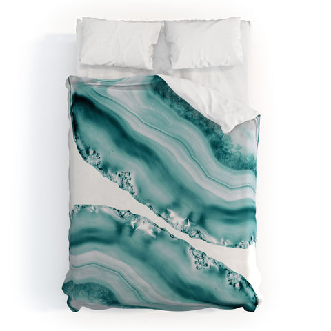 Anita's & Bella's Artwork Soft Turquoise Agate 1 Duvet Cover
