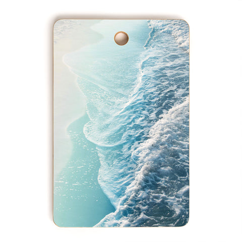 Anita's & Bella's Artwork Soft Turquoise Ocean Dream Waves Cutting Board Rectangle