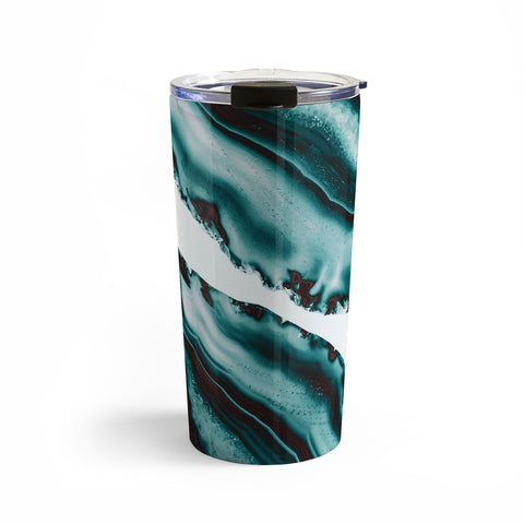 Anita's & Bella's Artwork Turquoise Brown Agate 1 Travel Mug