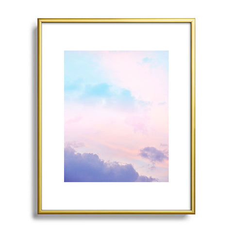 Anita's & Bella's Artwork Unicorn Pastel Clouds 5 Metal Framed Art Print