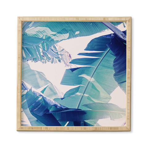 Ann Hudec Banana Leaf Blue Framed Wall Art