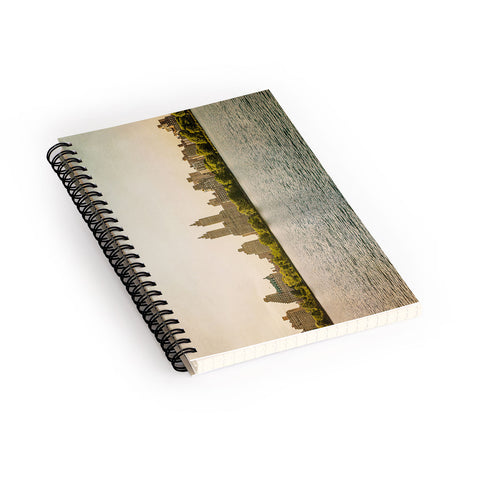 Ann Hudec Central Park Gold Spiral Notebook