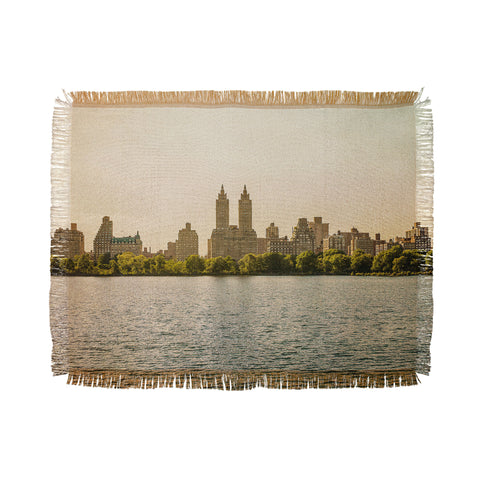 Ann Hudec Central Park Gold Throw Blanket