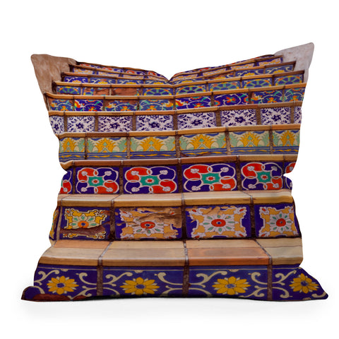 Ann Hudec Colors of San Antonio Outdoor Throw Pillow