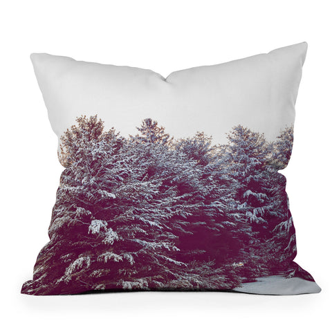 Ann Hudec First Winter Snow Outdoor Throw Pillow