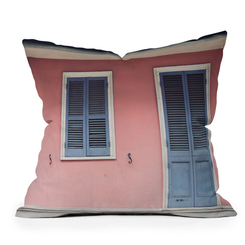 Ann Hudec French Quarter Color Outdoor Throw Pillow