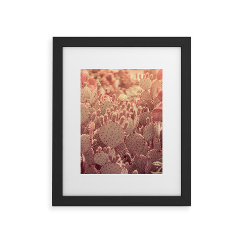 Ann Hudec Rose Gold Cactus Framed Art Print