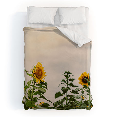Ann Hudec Texas Sunflower Field Duvet Cover
