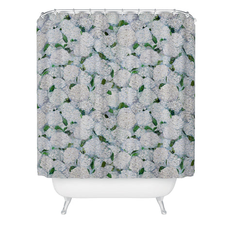 Ann Marie Coolick Annabelle Hydrangea Garden Shower Curtain