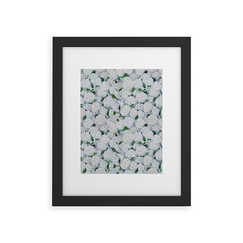 Ann Marie Coolick Annabelle Hydrangea Garden Framed Art Print