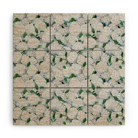 Ann Marie Coolick Annabelle Hydrangea Garden Wood Wall Mural