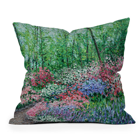 Ann Marie Coolick Azalea Walk Throw Pillow