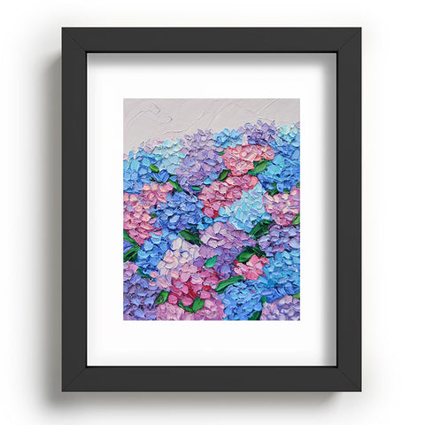 Ann Marie Coolick Moonlit Hydrangeas Recessed Framing Rectangle