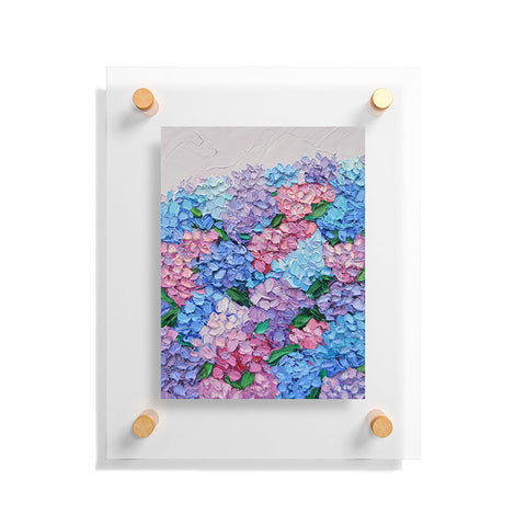 Ann Marie Coolick Moonlit Hydrangeas Floating Acrylic Print