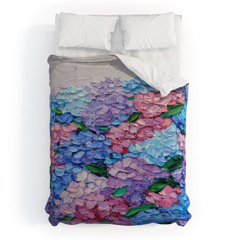 Ann Marie Coolick Moonlit Hydrangeas Comforter