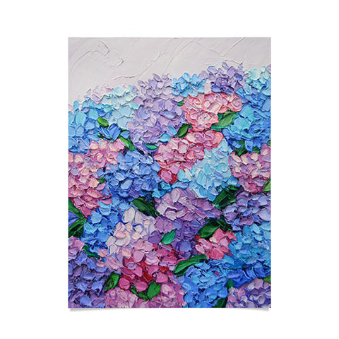 Ann Marie Coolick Moonlit Hydrangeas Poster