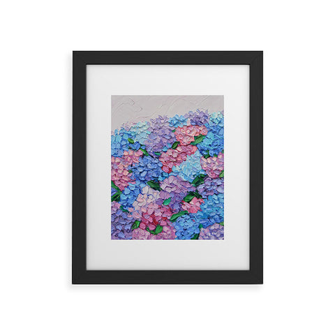 Ann Marie Coolick Moonlit Hydrangeas Framed Art Print