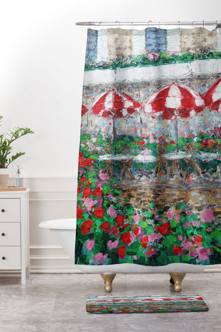Ann Marie Coolick Springtime in Paris Shower Curtain And Mat